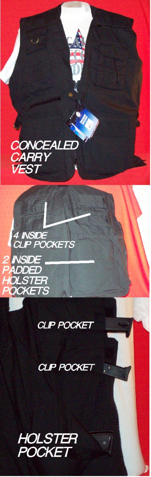 CONCEALED CARRY VEST CONCEALED CARRY VEST